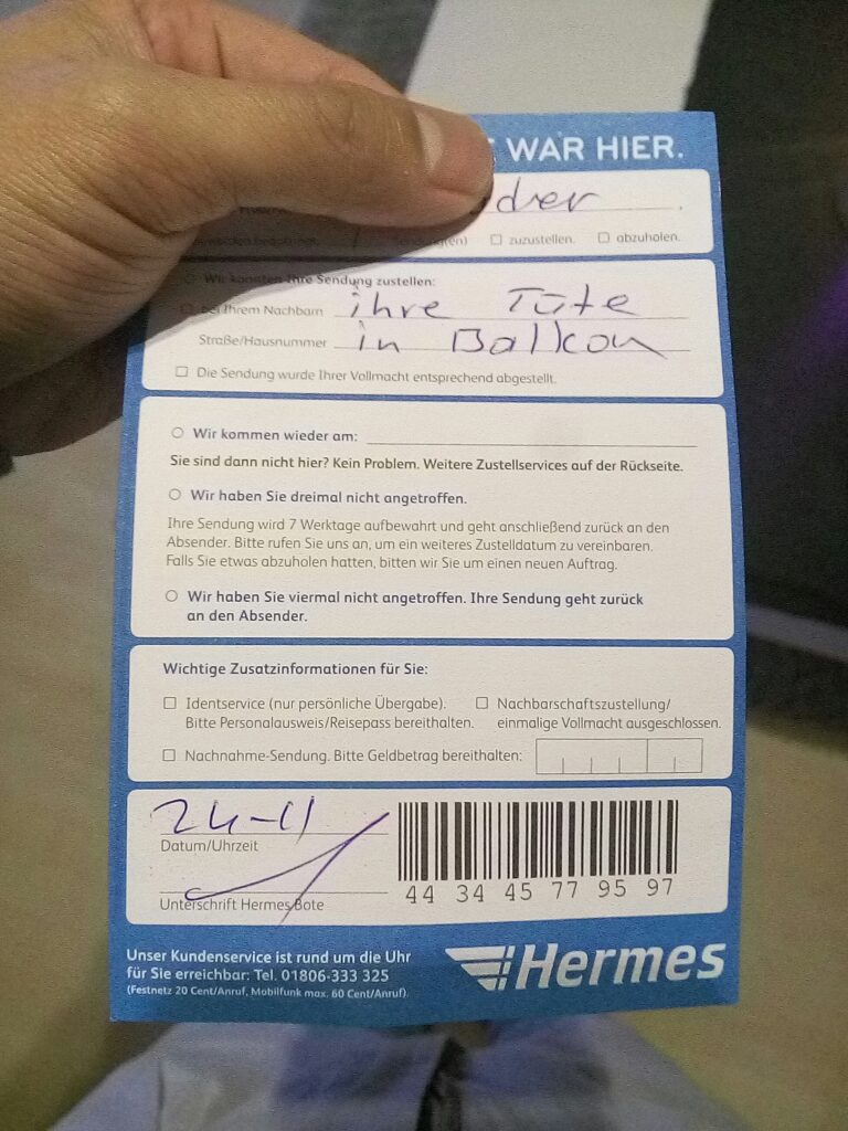 Hermes Paketbote